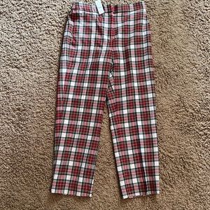 J. Crew size 6 Petite Plaid Pants New with Tags